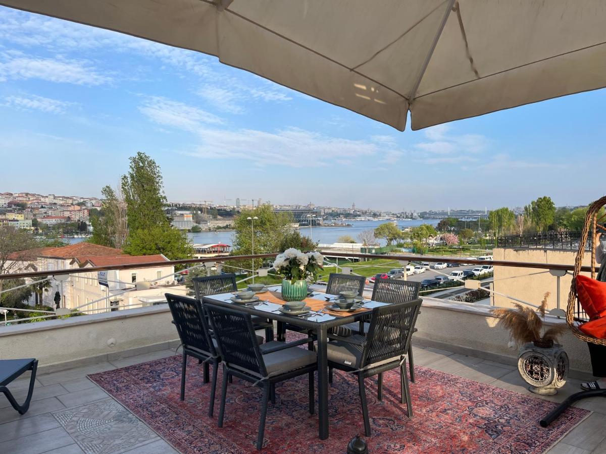 Waterfront Apartment By The Tram - Terrace With Dome & Golden Horn View In Fatih Istanbul Exteriör bild