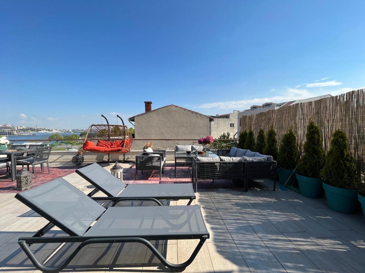 Waterfront Apartment By The Tram - Terrace With Dome & Golden Horn View In Fatih Istanbul Exteriör bild