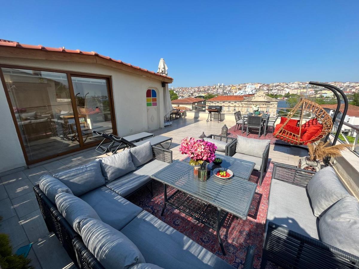 Waterfront Apartment By The Tram - Terrace With Dome & Golden Horn View In Fatih Istanbul Exteriör bild